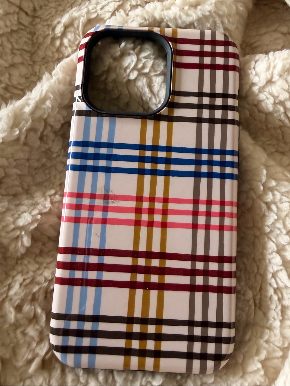Plaid Multi-Color iPhone 13 Pro Case - Unbranded